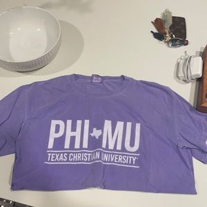 TCU Phi Mu Comfort Colors Sorority T-Shirt